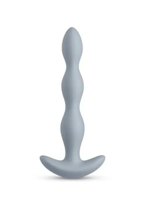 Vantage vibrējošas anālās krelles – 16.5 cm (6.5″) – Pelēkas