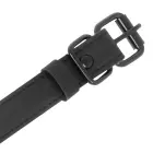 Fetish Submissive Vegan Leather Ring Gag with Adjustable Nipple Clamps – Black — Photo 7