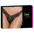 Cottelli LINGERIE Rio stringi ar pērļu virtenēm – S/M — Foto 1
