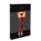 Noir Handmade powerwetlook kojinės be pėdos su nėriniu – bordo – M — Nuotrauka 1