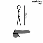 Addicted Toys silikoonist topeltloopreguleeritav anatoomiline peenis võru 19.5 cm must — Foto 4
