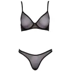 Cottelli LINGERIE krūštura un stringu komplekts – 85B/L – melns — Foto 6