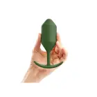 B-Vibe Snug Plug 4 Weighted Anal Plug – 14.5 cm (5.7″) – Green — Photo 6