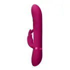 Nari - Kolmikmootoriga G-punkti jänese vibraator pöörlevate helmeste ja vilkuva keele stimulaatoriga – 24.1 cm (9.5″) – roosa — Foto 8
