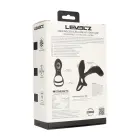 LEVELZ Power Ring Vibrating Silicone Ring with Shaft Loop – Black — Photo 2