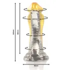 EPIC Cybersilicock Drakon Intimate Machine Yellow Cobra dildo – 20.5 cm (8″) – kollane — Foto 2
