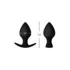 FORTO F-60 Spade pīķa formas anālais spraudnis – 7.6 cm – Melns — Foto 5