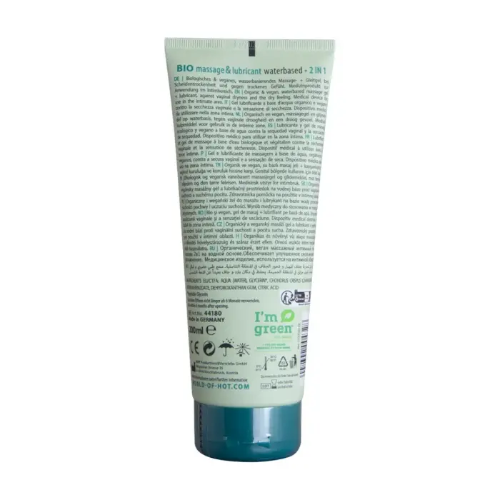 2-in-1 Massage and Water-based Lubricant – 200 ml