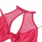 SUBBLIME Leather Look Bra and Skirt Set – Red – L/XL — Photo 6
