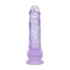 Reālistisks dildo ar sēkliniekiem – 12.7 cm (5″) – Violets Foto 4