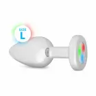 Easytoys Anal Collection LED Plug Large Silver - Illuminated Intimate Accessory — Фото 1