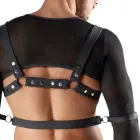 Svenjoyment Bondage vīriešu komplekts – īss tops, iejūgs, džoks, 4 aproces – melns – L — Foto 7