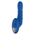 FORTO Ribbed Pro – vibruojantis analinis masažuoklis – mėlynas – 10 režimų – atsparus vandeniui – silikonas — Nuotrauka 3