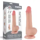 Sliding Skin divslāņu dildo – 19 cm (7.5″) – Miesas krāsa — Foto 1