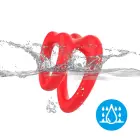 Sweetheart II Double Cock Ring – Red — Photo 6