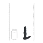 Vibrējošs un kustīgs silikona prostatas masieris – 20 cm – Melns — Foto 8