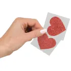 You2Toys Heart Pasties – накладки на соски – блестящий красный — Фото 5