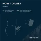 Boners Flexible Masturbator with Textured Interior – 7.5 cm – Clear — Photo 3