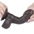 Sliding Skin Dual Layer Dong – 18 cm (7″) – Черный — Фото 5