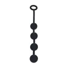 Round Silicone Anal Balls - M - 30mm - Black Photo