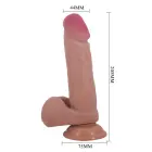 BAILE Sliding Skin Realistic Dildo – 20.5 cm (8.1″) – Skin — Photo 10