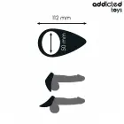 Addicted Toys Teardrop-Shaped Intimate Support Ring – Black — Photo 4