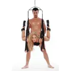 WHIPSMART Bondage Pleasure Swing – regulējamas seksošanas šūpoles – melnas — Foto 4