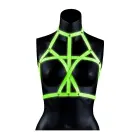 Rinnahoidja rakmed – Helendav – Neoonroheline/must – L/XL — Foto 1