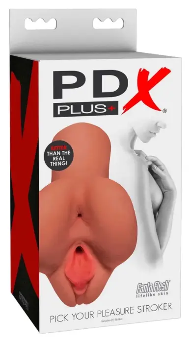 PDX Plus Intimate Machine Dual Channel – 16.5 cm – Skin