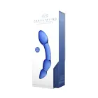 Superior klaasist dildo – 20 cm (8″) – sinine — Foto 3