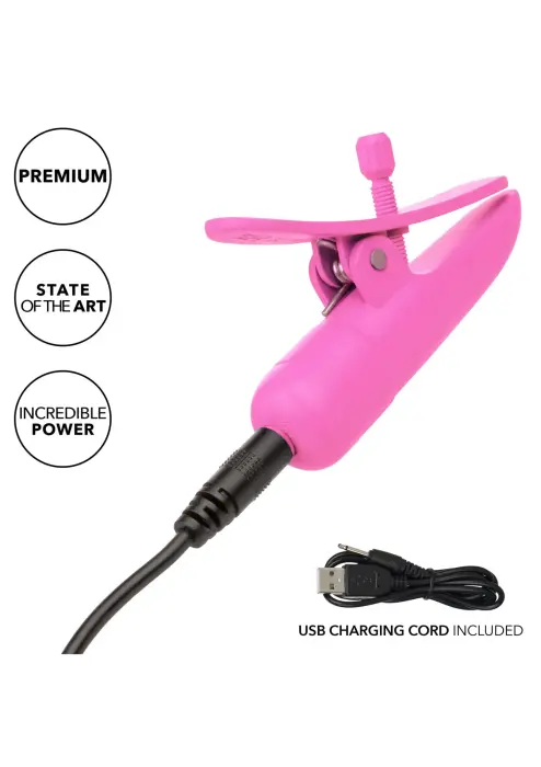 Nipplettes uzlādējamās knupīšu skavas – rozā Foto 5