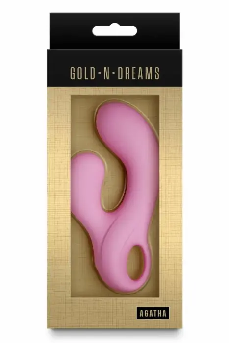 GOLD-N-DREAMS Agatha Rose Quartz компактный силиконовый вибратор, 3 скорости, 7 функций
