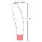 Nature Skin realistlik peenise vibraator – 23 cm (9″) – nahavärvi — Foto 9