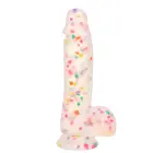 Party Boy tekstūrinis dildo – 15.25 cm (6″) – spalvotas — Nuotrauka 4