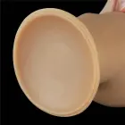 Love Toy kahekihiline silikoonist dildo käepidemega – 28 cm (11″) – Nahavärv — Foto 13