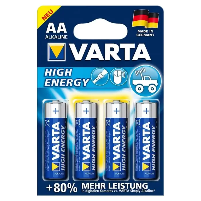Varta AA (LR6) щелочные батарейки – 4 шт.