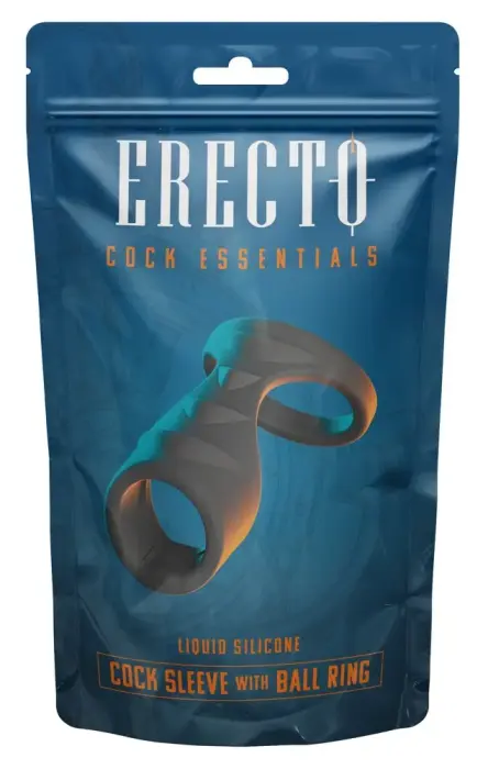 Erecto Cock Sleeve with Ball Ring – 8 cm