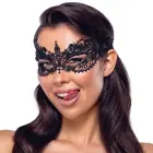 Cottelli Accessoires melna izšūta maska ar acu atverēm – melna — Foto 3
