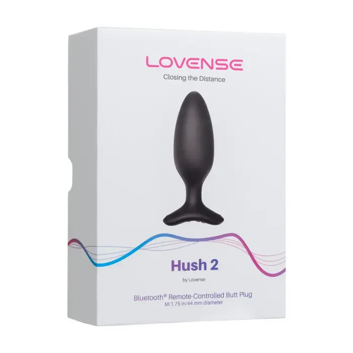 Hush 2 - rakendusega juhitav vibreeriv anaaltapp – 4.4 cm (1.75″) – Must
