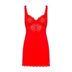 Obsessive Amor Cherris Chemise Set – Red – S/M — Photo 3