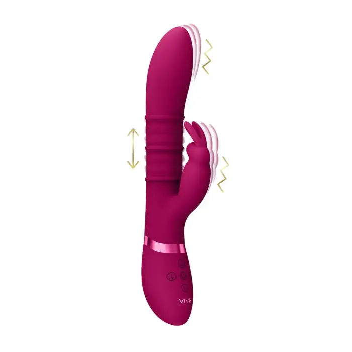 VIVE Sora Up & Down 3-Ring truša vibrators – rozā