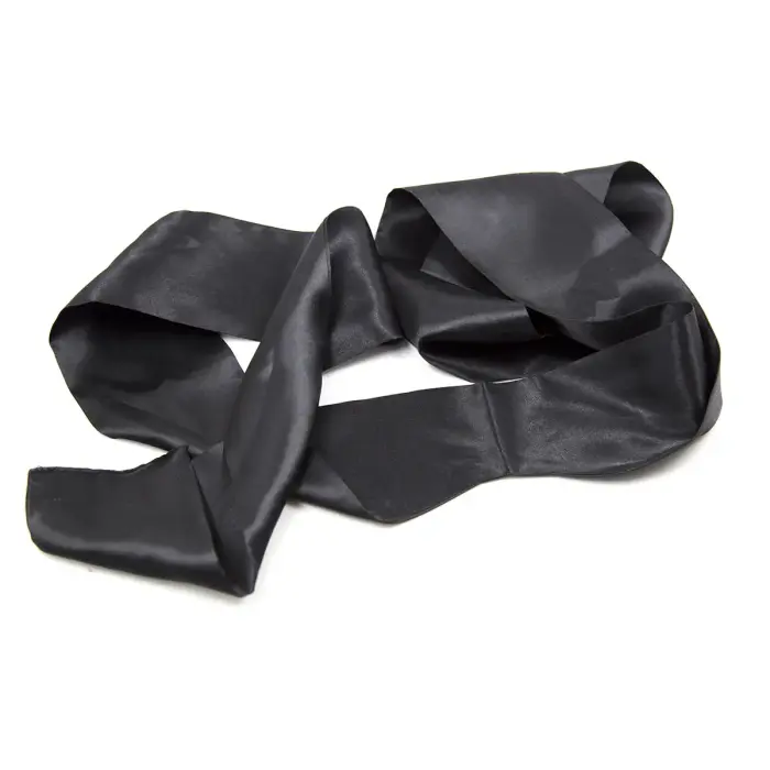 Black Blindfold Satin Look Foto 4