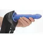 Twisted Hollow strap-on – metāliski zils Foto 9