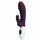 PRETTY LOVE Naughty Bunny кролик-вибратор двойного действия – 20 см (7.9″) – фиолетовый — Фото 7