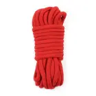 10 meters Fetish Bondage Rope – bondage rope – cotton – red – 10 m — Photo 2