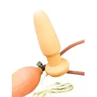 Pump Your Butt pripučiamas dildo – 10 cm (3.9″) – kūno spalva — Nuotrauka 4