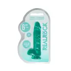 Reālistisks dildo ar sēkliniekiem un piesūcekni – 17 cm (6.7″) – Caurspīdīgs — Foto 1