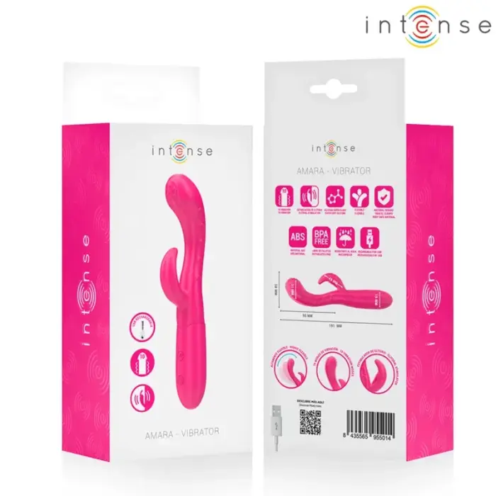 Клиторальный стимулятор INTENSE Amara – 12.5 см (4.9″) – розовый
