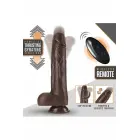 Dr. Skin Silicone Dr. Murphy – thrusting vibrating dildo – chocolate – 8 inch – 50 functions — Photo 4