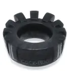 Oxballs Cock-Lug silikooni peenis võru 33 mm – must — Foto 5